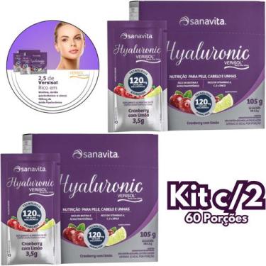 Imagem de Hyaluronic Verisol Sanavita - Kit 2x Colágeno com Ácido Hialurônico Vi