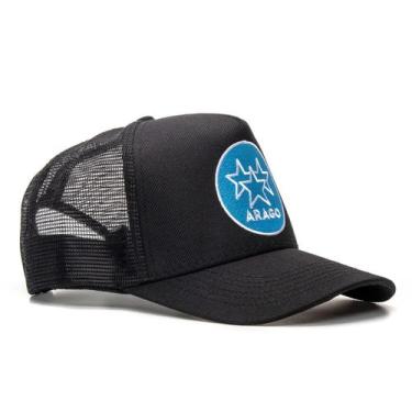 Imagem de bone trucker telinha mascuino feminino preto rosa dia a dia - ARAGO, P