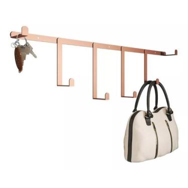 Imagem de Cabideiro Parede Decorativo Pendurador GanchosFerro45x16x5 - RDS, Cabi
