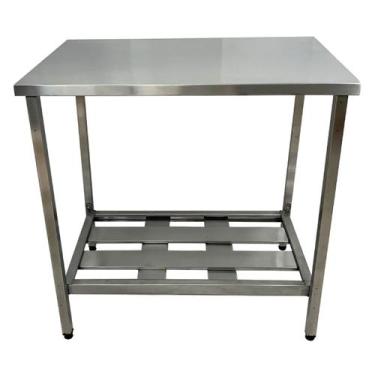 Imagem de Mesa Aço Inox Profissional 110x60x90 cm Loja da Cozinha - Nortinox
