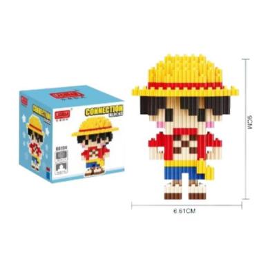 Imagem de Bloco de Montar 3D Goku Homem Aranha Luffy Chopper Capitão America - J