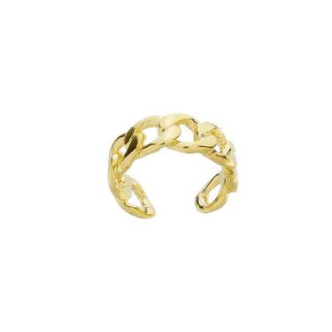 Imagem de Brinco Piercing Fake Corrente Banhado a Ouro 18k - Work Semijoias
