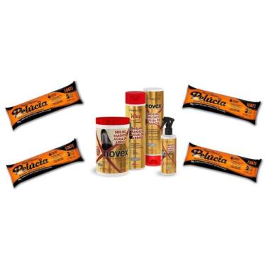 Imagem de Hene Gel Pelucia Preto Medio/Forte 04x180g Pouch/Bisnaga+Brilho Magico