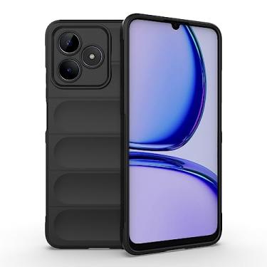 Imagem de Elubugod Capa compatível com Realme Narzo N53 4G, capa para celular TPU macia compatível com Oppo Realme C53 4G RMX3760 / Narzo N53 4G RMX3761 capa preta