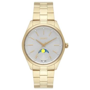 Imagem de Relógio Orient Feminino Dourado Fase da Lua Original Prova dÁgua FGSSM