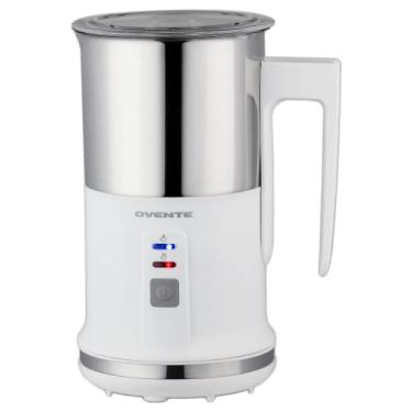 Imagem de OVENTE Espumador de leite e vaporizador elétrico de aço inoxidável FR1208W, branco