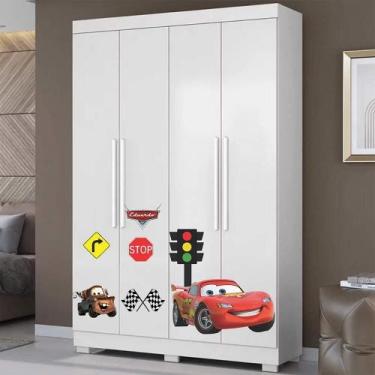 Imagem de Adesivo Para Guarda Roupa Relâmpago Mcqueen - Lojinha Da Luc Adesivos