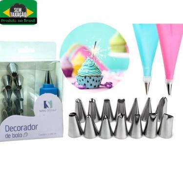 Imagem de 12 Bicos Confeitar Decorar Bolos Tortas Ovos De Pascoa - REIS VARIEDAD