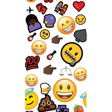 Imagem de Papel Parede Autocolante Casual Emoticons Emojis Coloridos Internet Re