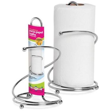 Imagem de Porta Rolo de Papel Toalha Espiral Mestre Cuca Cromado - Niquelart