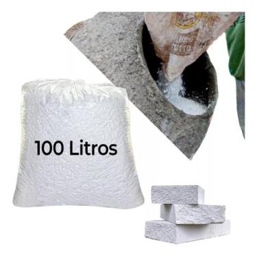 Imagem de Isopor TRITURADO flocado 100 litros para concreto leve - Mgonline
