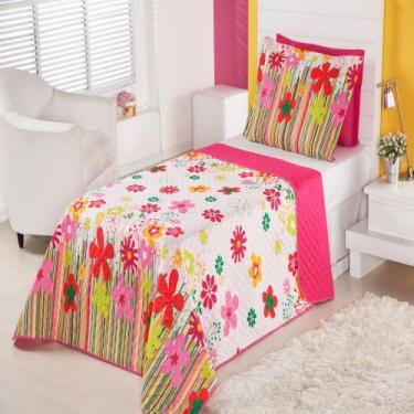 Imagem de Cobre Leito Infantil Garden Pink Enxovais Aquarela 2 peças, 2 Peças