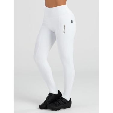 Imagem de Calça De Ciclismo Feminina Branca Golden Savancini (2350), GG