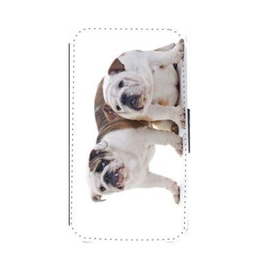 Imagem de Rikki Knight Capa carteira flip com design de cachorro buldogues ingleses com aba magnética para Samsung Galaxy S3
