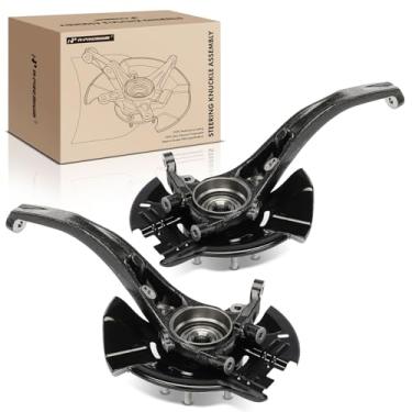 Imagem de A-Premium 2 conjuntos de junta de direção dianteira e cubo de rolamento de roda compatíveis com Hyundai Sonata 2006 2007 2008 2009 2010, substituição # LK105, LK106