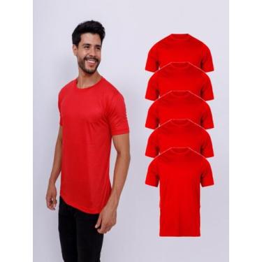 Imagem de Kit 5 Camisetas Lisas Básicas Manga Curta 100% Poliester - Roger, GG, 