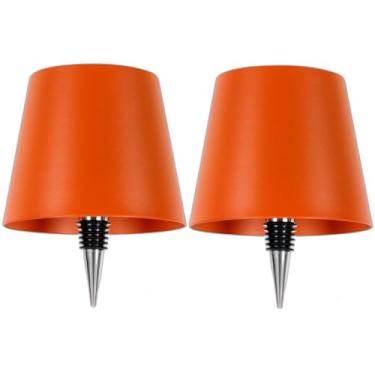 Imagem de GZKPL Kit de 2 lâmpadas de garrafa sem fio, lâmpada de LED recarregável para garrafas, abajur, luz de licor, luminária de mesa com 3 cores reguláveis ao toque para qualquer garrafa, bar, restaurante,