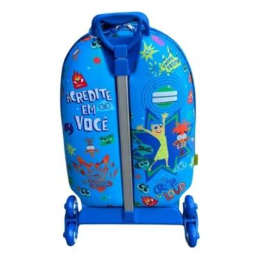 Imagem de Mochila 3d C/ Rodinhas Divertidamente Roleta Azul Marca Max Toys