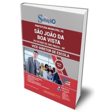 Imagem de Apostila Prefeitura de São João da Boa Vista - SP - Vice-Diretor de Es