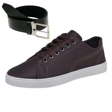 Imagem de Sapatênis Masculino Casual De Amarrar Resistente Super Confortável + C