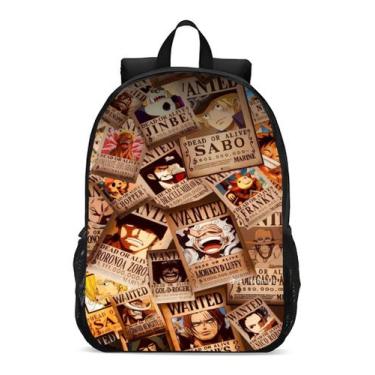 Imagem de Mochila Escolar Infanto Juvenil Anime Mangá One Piece   Novidade Geek 