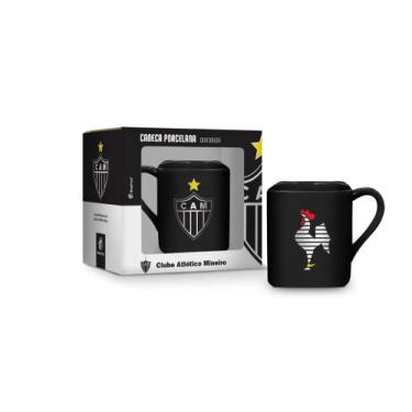 Imagem de Caneca porcelana quadrada times - atlético - brasfoot