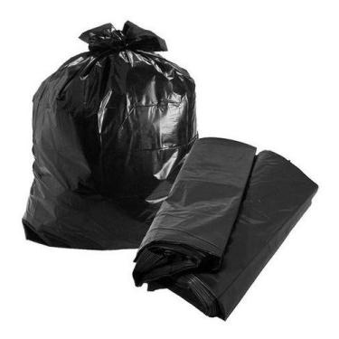 Imagem de Saco De Lixo De 40 Litros Preto - 50X60X0,04 C/600 (6Pcts) - HIGIPACK