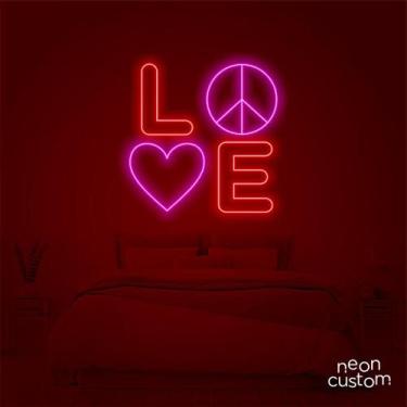 Imagem de painel letreiro led Neon Love decoracao festa bar - Neon Custom, Multi