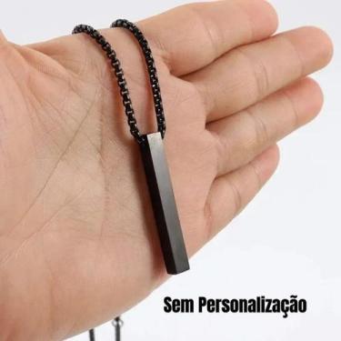 Imagem de Corrente De Aço inoxidável Gravado A Laser 4 Cores Estiloso - Lualki S