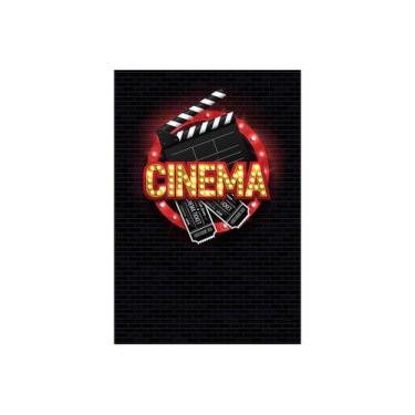 Imagem de Painel De Festa Vertical 1,50 x 2,20 - Cinema Pipoca Claquete 001 - Vi