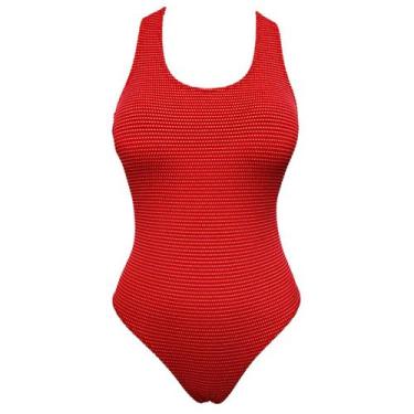 Imagem de Maiô Juvenil Costas Cruzadas Poa Bolinha Praia Piscina Forro - HYPE MO