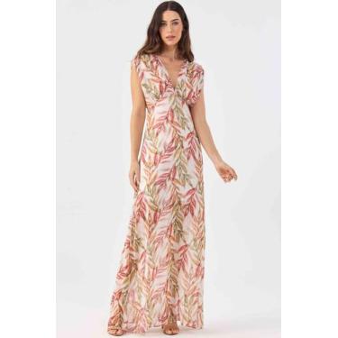 Imagem de Vestido Longo PKS Estampa Folhas, P