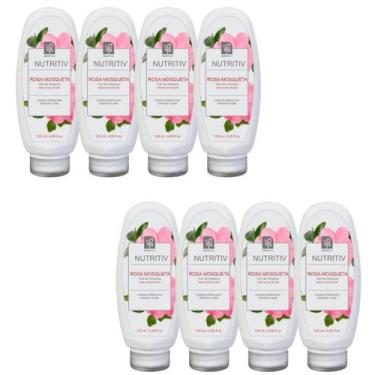 Imagem de GEL DE LIMPEZA ROSA MOSQUETA NUTRITIV 120ml NATUFLORES Kit 8und