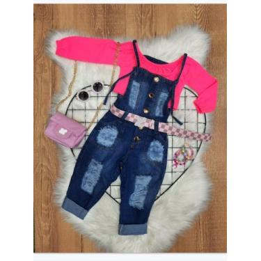 Imagem de Jardineira jeans tamanho 2 - Sy