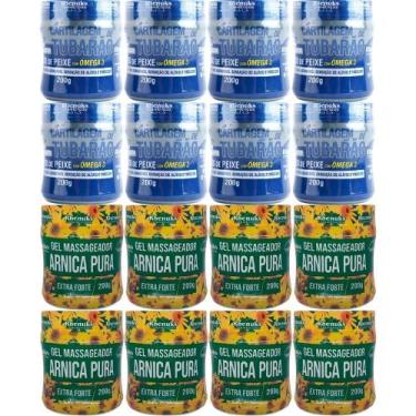 Imagem de Revenda 8 Gel Arnica Pura 200g + 8 Gel Cartilagem de Tubarão - Rhenuks