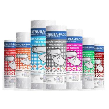 Imagem de Bobina Picotada 30x38 Fardo C/10 Rolos De 500 Sacos Cada - extrusa