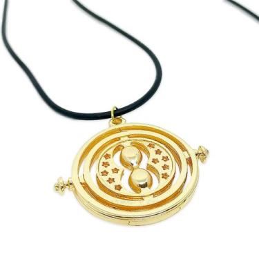 Imagem de Colar Dourado Harry Potter Vira Tempo - Pomps Geek