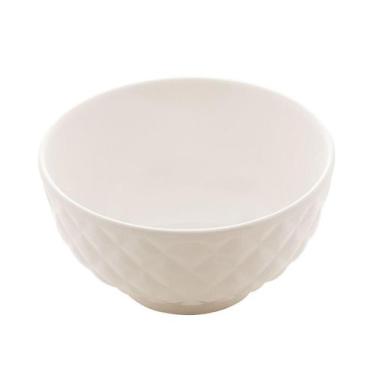 Imagem de Tigela Bowl Porcelana Branco Caldo Sopa Salada Açai 350ML - Lyor