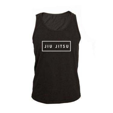 Imagem de Regata Masculina Algodão Jiu Jitsu Quadrado Estampada Verão - Ragor, M