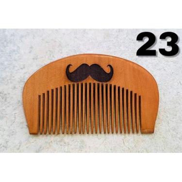Imagem de Pente De Madeira Barba Cabelo Bigode Personalizado Sua Logo - Lualki