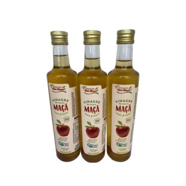 Imagem de KIT 3 Vinagres Orgânico de Maça Fazenda São Roque 500ml