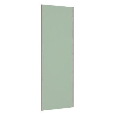 Imagem de Porta Correr 80cm Champagne Prime Verde Jade - KIT
