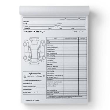 Imagem de 2 Talões Blocos Pedido Orçamento Ordem De Serviço 15x21 MODELOS - Impr