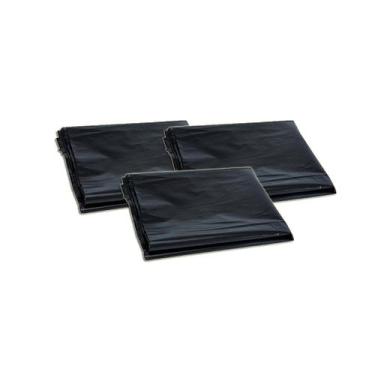 Imagem de Saco de Lixo Forte Preto 60 Litros 60cm x 37cm 100 Uni kit 3 - FLORILI