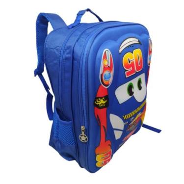 Imagem de Mochila Bolsa Infantil Masculina Carros 3d Alto Relevo Relâmpago McQue