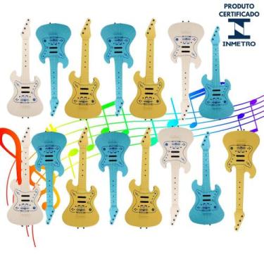 Imagem de Kit 15 Guitarra Brinquedo Infantil Instrumento Educacional - AMAR E