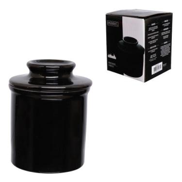 Imagem de Manteigueira francesa manhattan preto 10cm - haüskraft