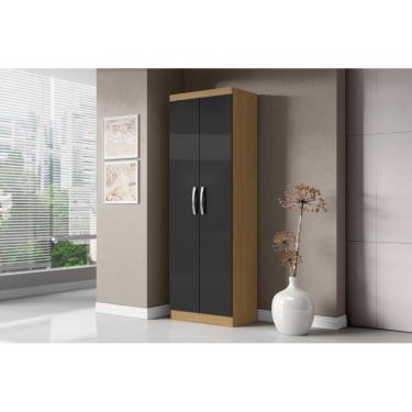 Imagem de Armário Multiuso Com 2 Portas New Atacama Grafite  - Aramóveis