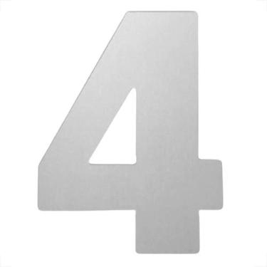 Imagem de Algarismo aluminio chapa 12cm n 4 furlane - FURLANETTI