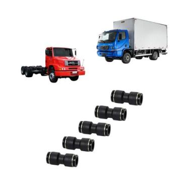 Imagem de Kit 5 Engates Rápido Mercedes Diversas União Plastica 1/2 - LNG